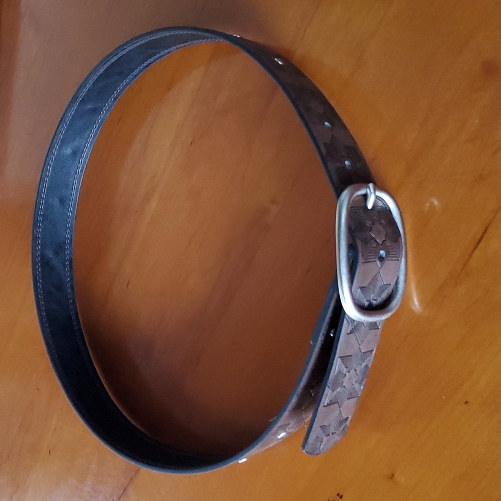 RELIC Geo Flower Reversable Black/Brown Belt